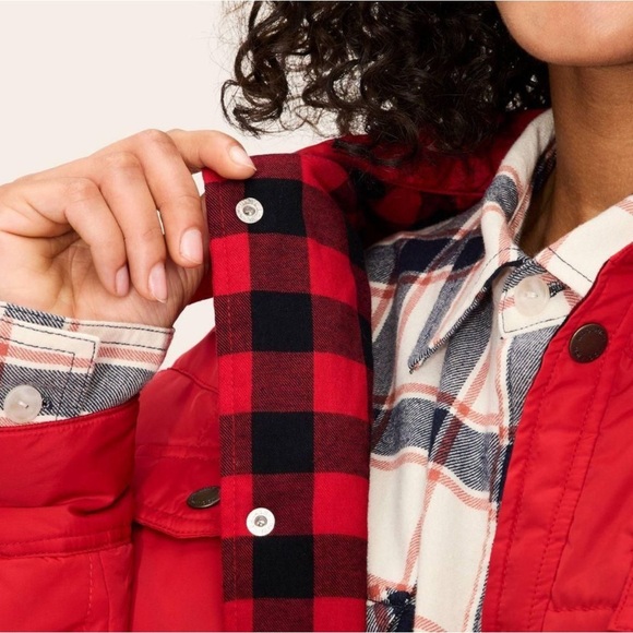 Woolrich x Target Red Buffalo Check Western Jacket Unisex Small - Picture 3 of 6